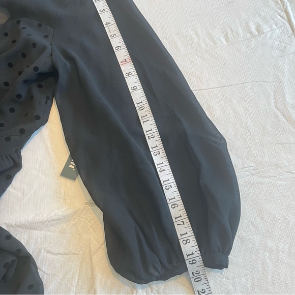 Modcloth On The Eve Of Elegance Dress Polka Dot Cocktail Dress Black Open Back - Picture 13 of 16